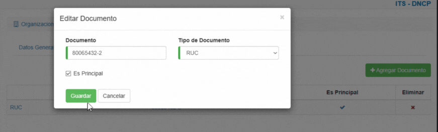 Formulario Documentos
