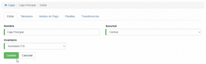 Formulario datos generales