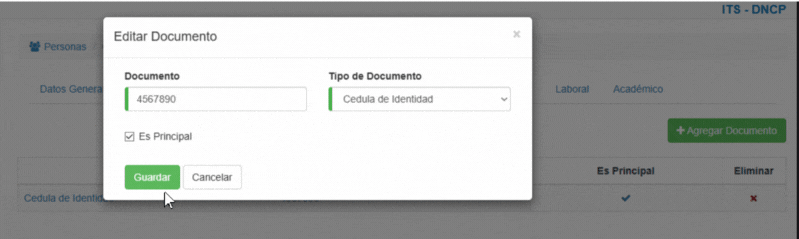 Formulario documentos