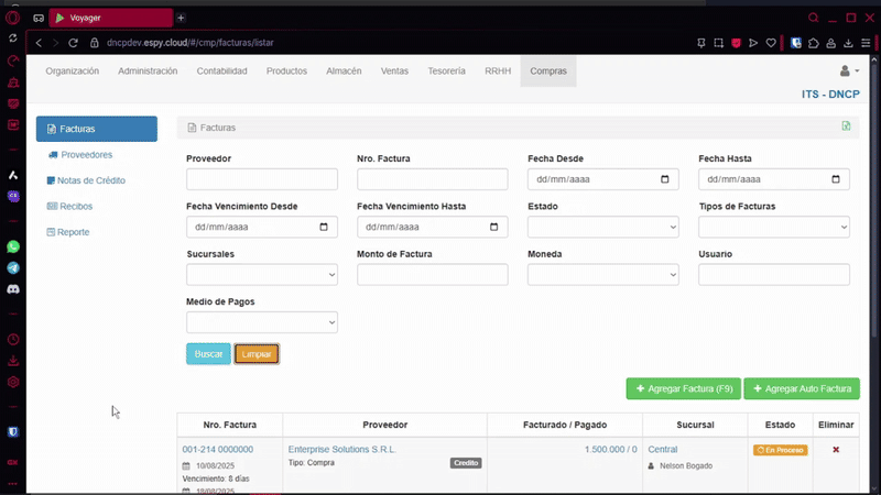 Filtros de búsqueda