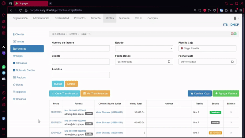 Filtros de búsqueda