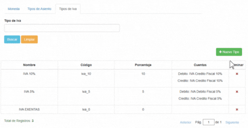 Boton crear Tipo Iva