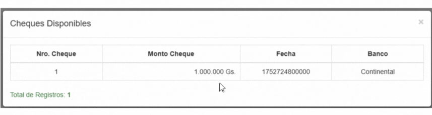 Formulario transacción