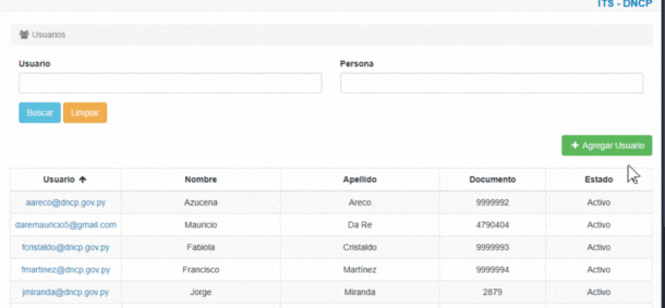 Crear Usuario botón