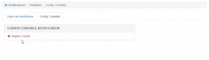 Asignar Cuenta