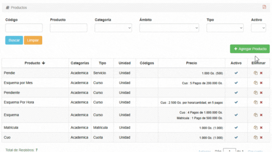 Botón Agregar Producto