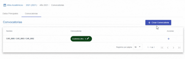 Boton Crear Convocatoria