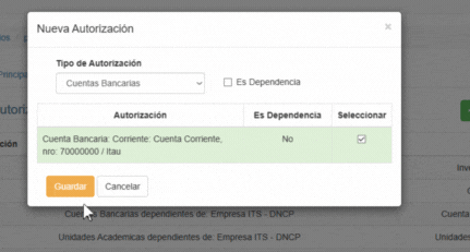 Formulario Autorización