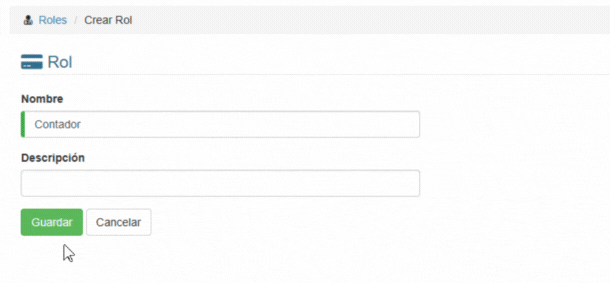Crear Rol