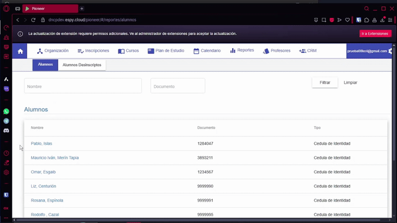 Filtros de Búsqueda