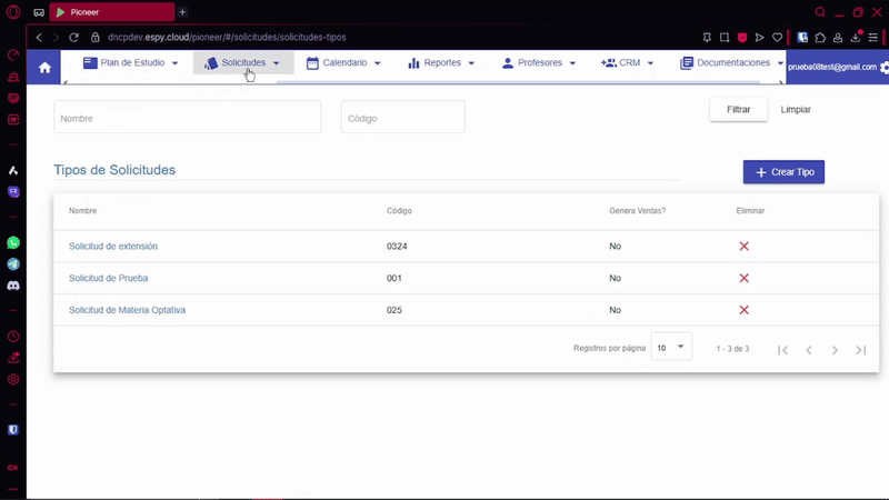 Ingresar al modulo Administración