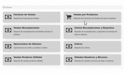 Acceder Ventas Producto