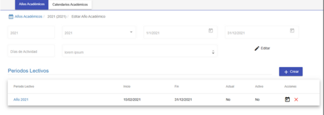 Secciones principales